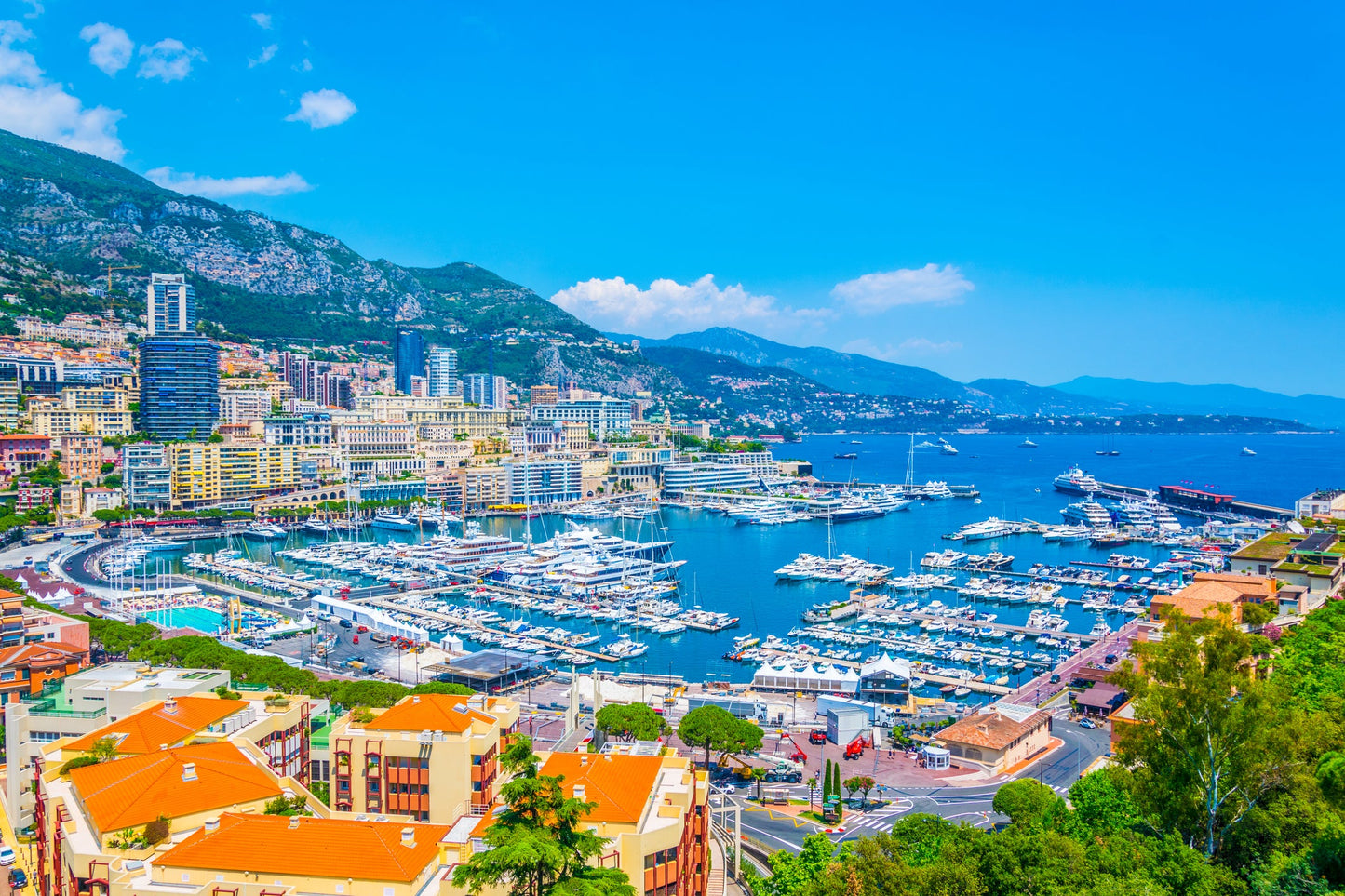 Port Hercule in Monaco-Ville, Monaco – yacht berths and marina view with Eberths.com