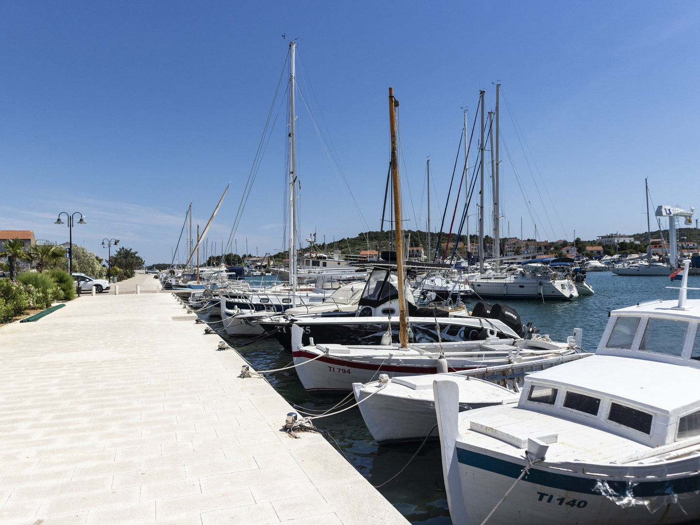 ACI Marina Jezera in Jezera, Croatia – yacht berths and marina view with Eberths.com