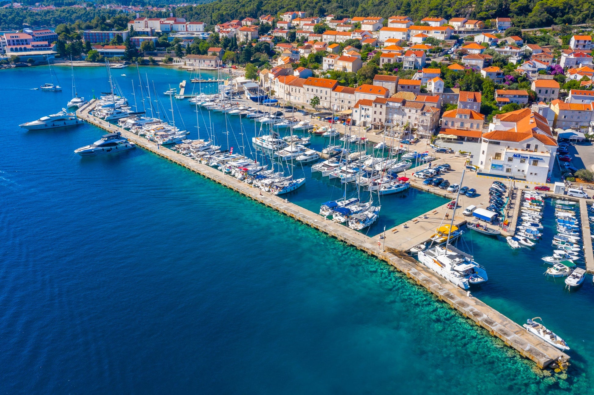 ACI Marina Korcula in Korcula, Croatia – yacht berths and marina view with Eberths.com