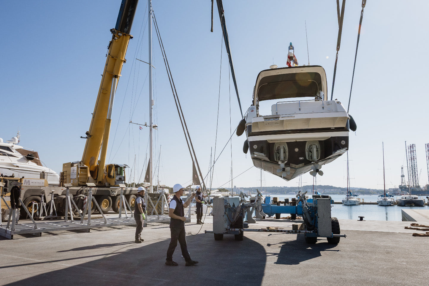 Book your dry dock in Croatia at Marina Polesana Pula with Eberths.com