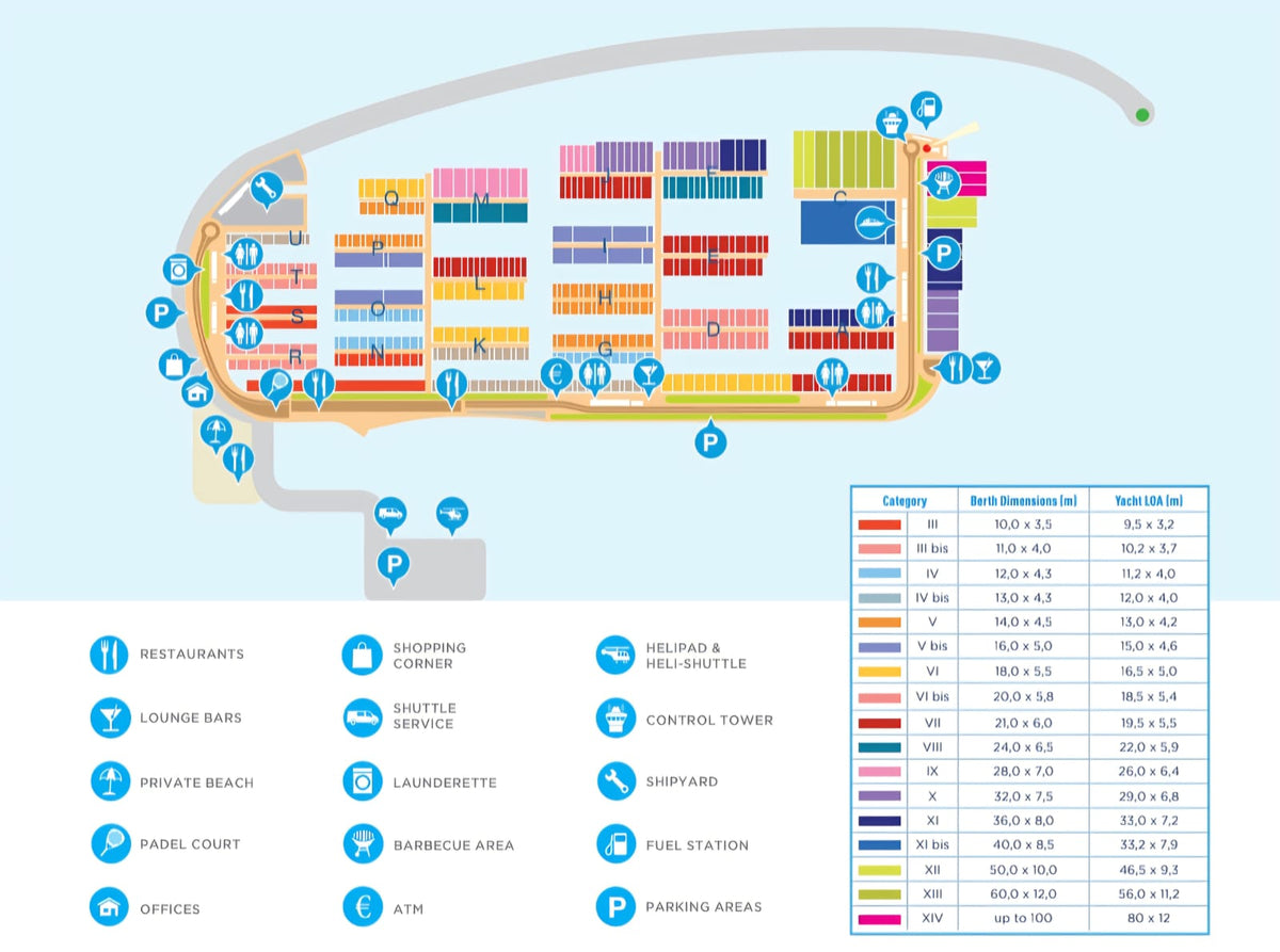 Marina d'Arechi in Agropoli Salerno, near Amalfi and Positano, Italy – yacht berths and marina map view with Eberths.com
