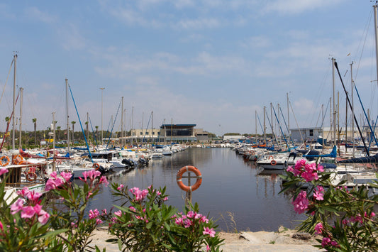Marina de las Dunas, Guardamar de la Segura, Spagna: ormeggi e vista sul porto turistico con Eberths.com