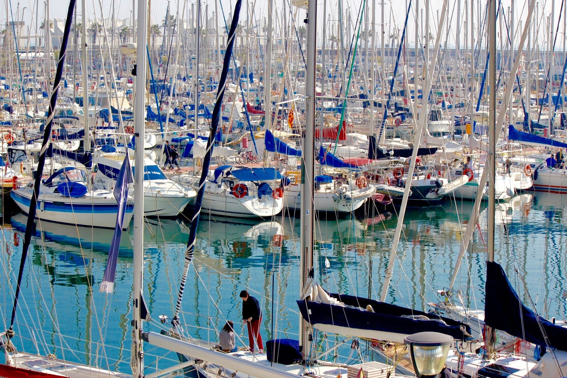 Port Olimpic de Barcelona in Barcelona, Spain – yacht berths and marina view with Eberths.com