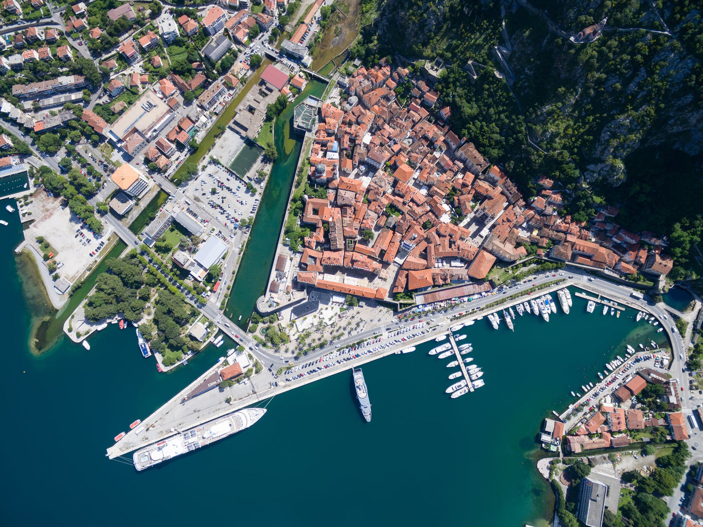 Port of Kotor in Kotor, Montenegro – yacht berths and marina view with Eberths.com