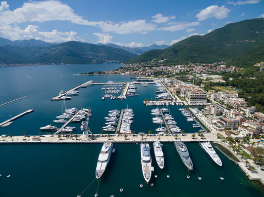 Porto Montenegro in Tivat, Montenegro – yacht berths and marina view with Eberths.com