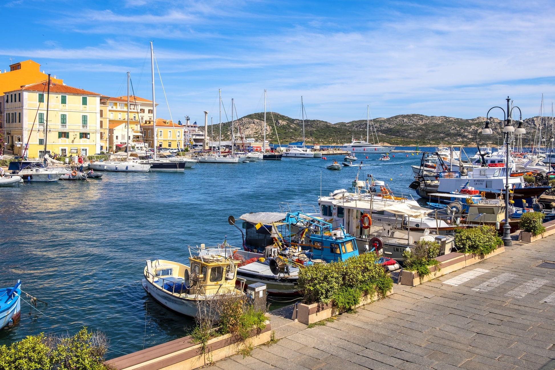 La Maddalena (Cala Gavetta) in La Maddalena, Italy – yacht berths and marina view with Eberths.com