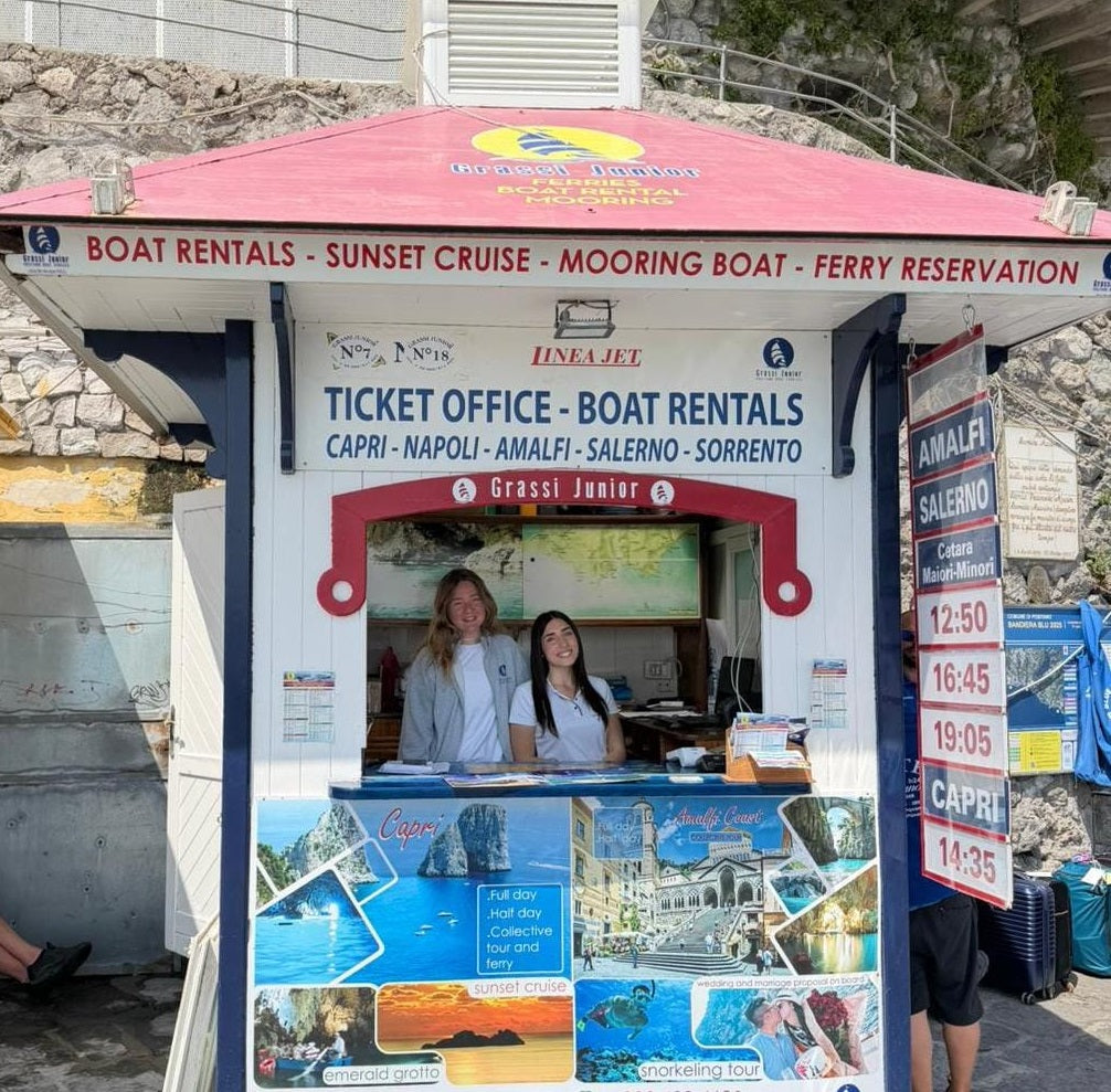 Moorings in Positano with Eberths.com